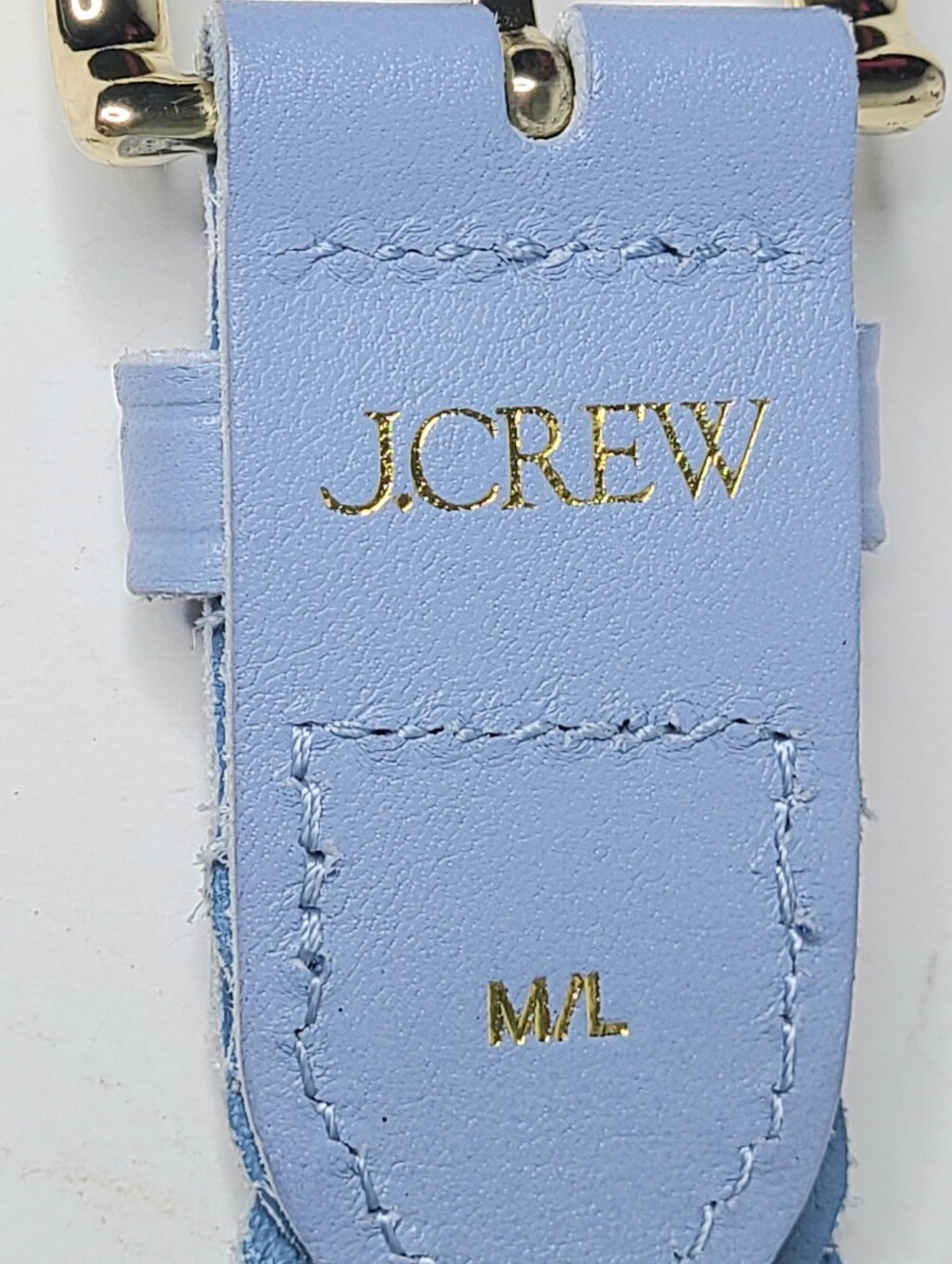 J. Crew Powder Blue Woven Braided Genuine Leather Belt - Picture 12 of 12